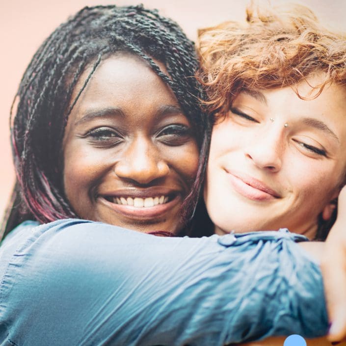 Happy Black American Couple 15 - Lesbian Couple Hugging