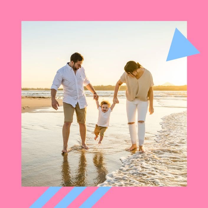Happy Family Walking On Beach 17 - Relationship Counselling